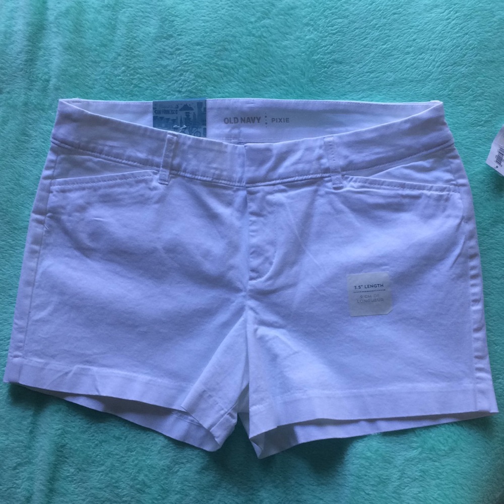 White Pixi Shorts-Old Navy